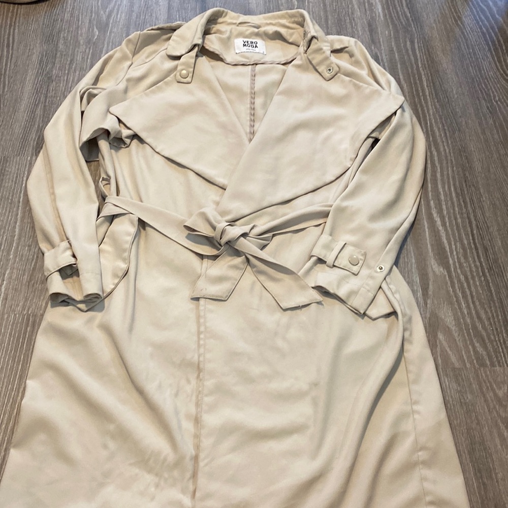 Vero Moda Trench spring jacket  3/4 length size small